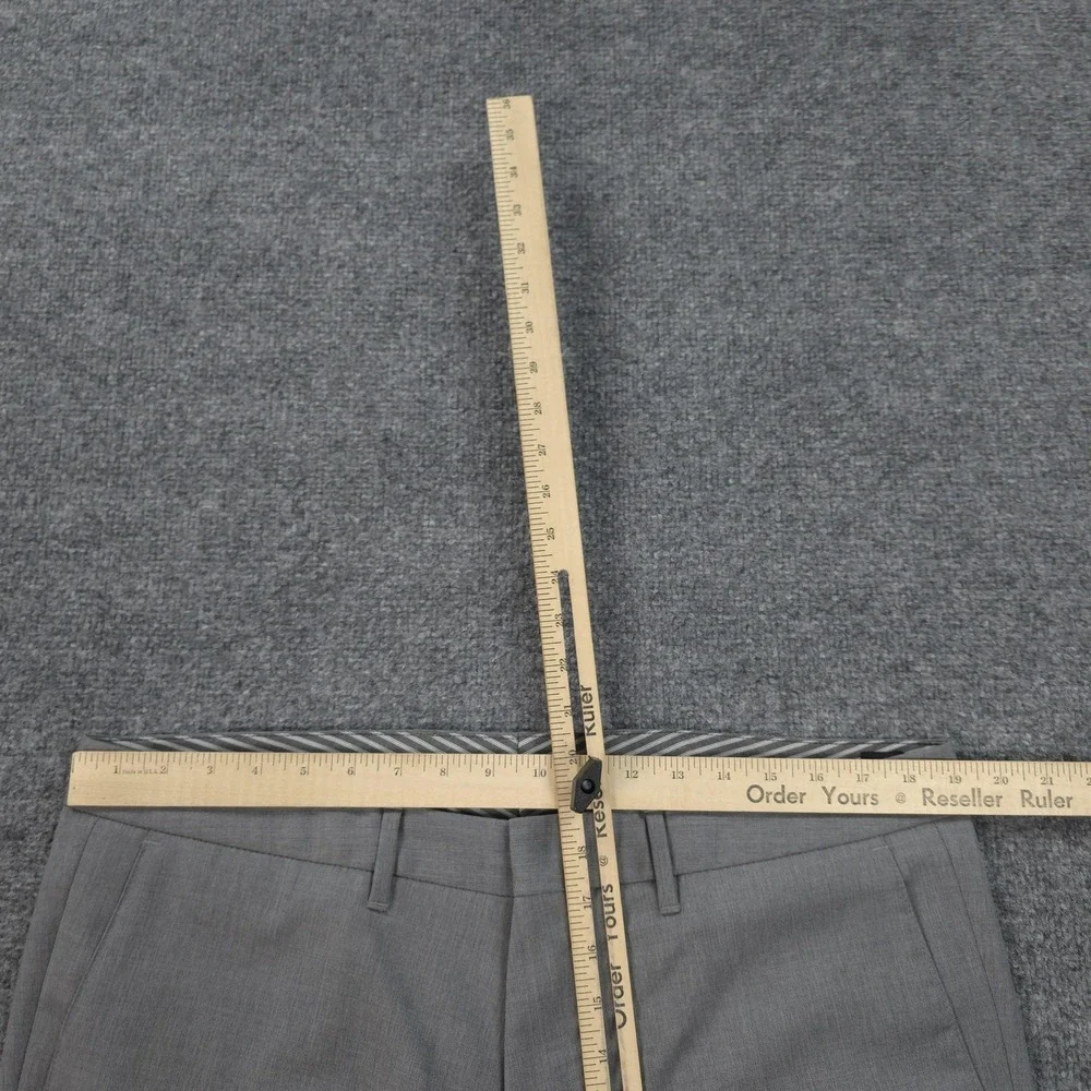 Hugo Boss Pants Mens 38x33 Gray Cagan 100% Virgin‎ Wool Dress Slacks Business
